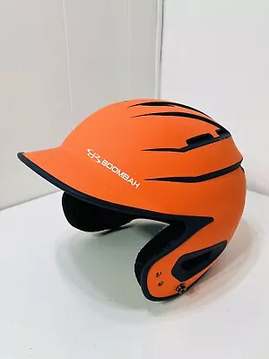 Boombah Batting Helmet Orange W/ Royal Blue Jr Youth BBH2SP-SR Size 7 - 7 3/4 • $29.97