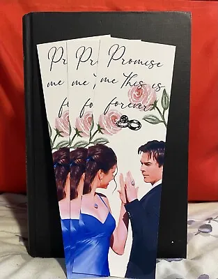 Damon Salvatore And Elena Gilbert Bookmark The Vampire Diaries Art Print Delena • £3.99