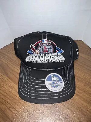 Vintage 2002 ANAHEIM ANGELS Hat World Series Champions Adjustable Cap New Era • $12