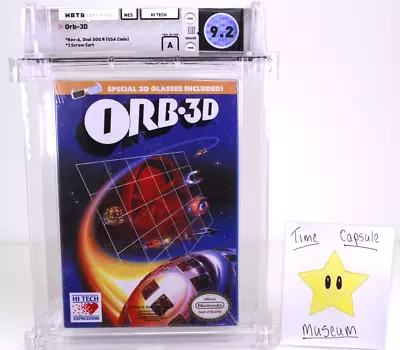 ORB-3D New Nintendo NES Factory Sealed WATA VGA Grade 9.2 A MINT NIB Rare H-Seam • $127.49