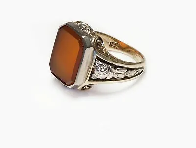 Antique Gold Carnelian Men's Ring • $3850