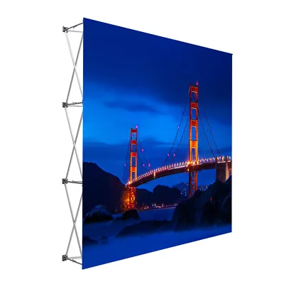 Tension Fabric Straight Pop Up Backdrop Frame Display Trade Show Backdrop Frame  • $269.99