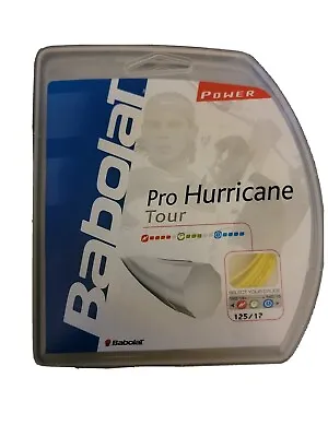 Babolat Pro Hurricane Tour 17 (1.25) Polyester Tennis String (yellow) • $19.94