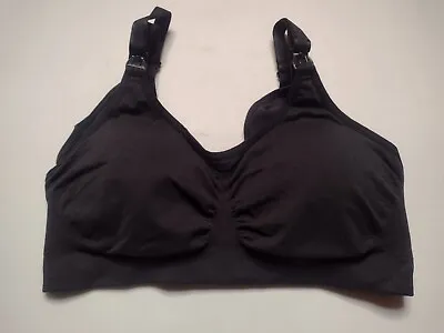 Medela Womens Nursing Pumping Bra Medium Black Wireless Wirefree Padded YY • $7.98