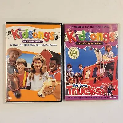 Kidsongs - A Day At MacDonald's Farm + We Love Trucks DVD 1985 MUSIC - LOT OF 2 • $8.99