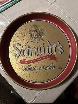 Vintage Schmidt's Of Philadelphia Beer & Ale 13  Metal Serving Tray • $14.99