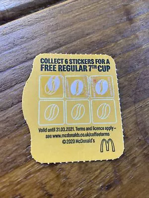 McDonald’s Coffee Sticker Collector Card • £25