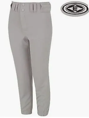Easton Youth Pro Pull-Up Elastic Cuff Baseball Pants Gray YXS • $10.99
