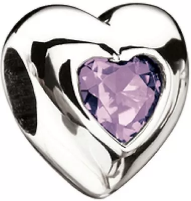 Authentic NEW MISS Chamilia June Birthstone Heart Bead 2053-0006  RETIRED • $21.95