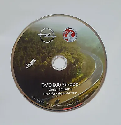 £19.90 • Buy Vauxhall Opel Dvd800-cd500 Satnav Map Disc For Astra Meriva B 2018/19