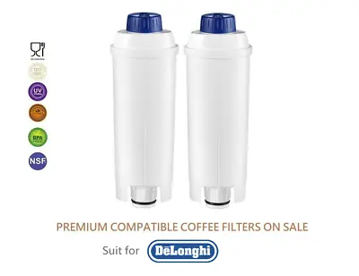 2X Coffee Machine Water Filter For Delonghi DLSC002 SER 3017 SER3017 DLS C002 • $24.95