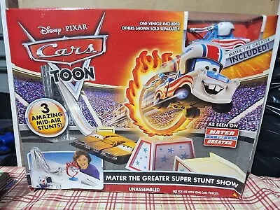 Disney Pixar Cars Toon Mater The Greater Super Stunt Show Race Track Mater Car • $99.99