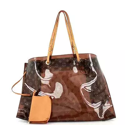 Louis Vuitton Ambre Sac Cabas Monogram Vinyl GM Brown Clear • $1091.80