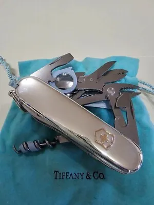 Victrinox Sterling Silver Tiffany & Co. Swiss Champ Swiss Army Knife Unused • $1650