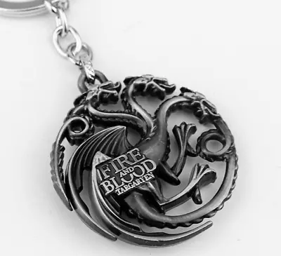 Key Chain Game Of Thrones Targaryen Dragon Man Woman Girl Fan Car Key Ring • £4.99