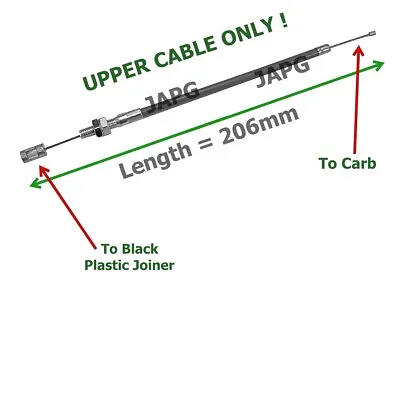 Upper Throttle Cable Kawasaki TD18 TD24 TD33 TD40 TD48 TG18 TG28 TH34 TH43 TH48 • £7.99