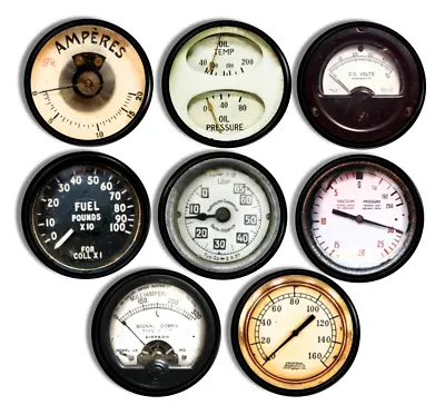 Rustic Industrial Meter & Dial Drawer Pulls Old Machine Gauge Steampunk Knobs • $45