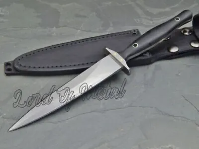 Custom Handmade D2 Tool Steel Hunting Dagger Bowie Knife Micarta Handle+sheath • $85