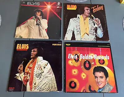 ELVIS PRESLEY - Lot Of FOUR Different VG+/EX Vinyl LP Albums W/sleeves • $12.97