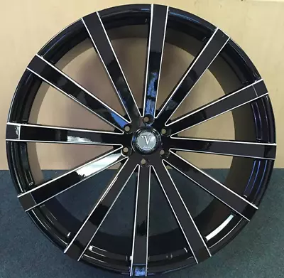 🔥20  VELOCITY Wheel VW12-M 20X8.5 🔥 35 5X114.3 C.B 74.2 Black+Machined Rim🔥 • $274.99