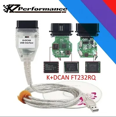 BMW K+DCA INPA Ediabas NCS With Switch OBDII Diagnostic Cable Coding Flashing • $47.60