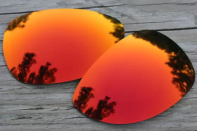 Fire Orange Red Mirrored Polarized Replacement Sunglass Lenses For Oakley Felon • $9.99