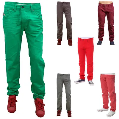 DIESEL DARRON 008QU Mens Jeans Cotton Slim Fit Tapered Leg Casual Denim Pants • £34.99