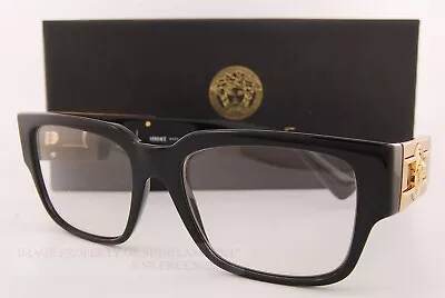 Brand New VERSACE Eyeglass Frames 3350 GB1 Black For Men Size 55mm • $179.99