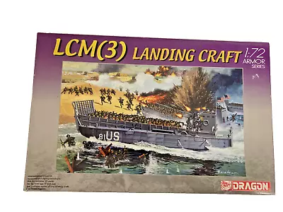 Dragon Armour  WW2 US LCM3 Landing Craft With Bonus Figures And B  - 1 72 Unmade • £21.95