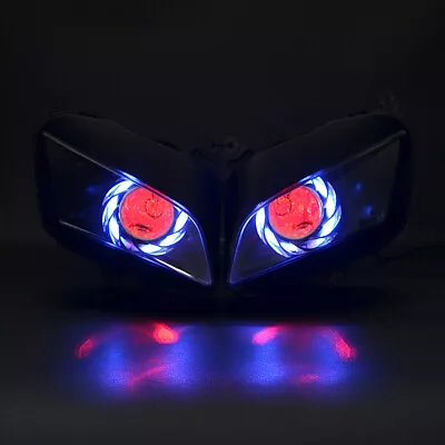 Headlight HID Bulb Blue Halo+Red Demon Eyes For Honda CBR600RR F5 07-12 600 RR • $312.99