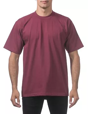 5 Pack Pro Club Men's Heavyweight Short Sleeve Tee T-Shirt • $39.95