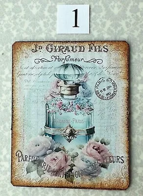 Dollhouse Miniatures Feminine Antique Perfume Bottle Signs For Boudoir Or Bath • $9.95