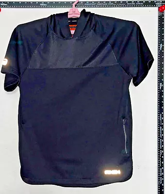 AND 1 Hoodie Men's Medium Black 100% Polyester Short Sleeve Pullover Zip Pockets • $3.99