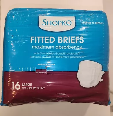 Vintage 16 Shopko Adult Diapers LARGE Plastic Backed  • $25