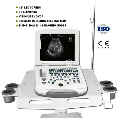 Digital Portable Ultrasound Machine Human B Ultrasonic Scanner CE ISO 5 Probes • $520