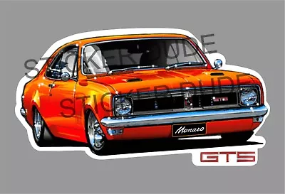 $5.50 • Buy Gts Holden Monaro Sticker For Toolbox Welder Mancave Beer Fridge Etc