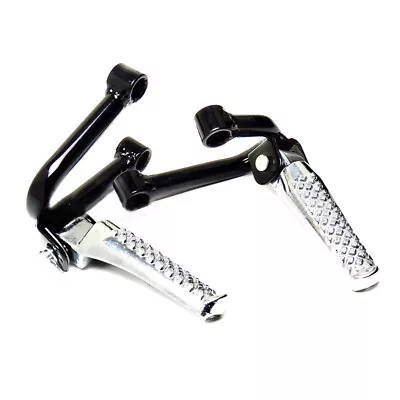 US 1 Pair Motorcycle Side Stand Rear Passenger Foot Pegs Pedal Bracket Refit Set • $37.69