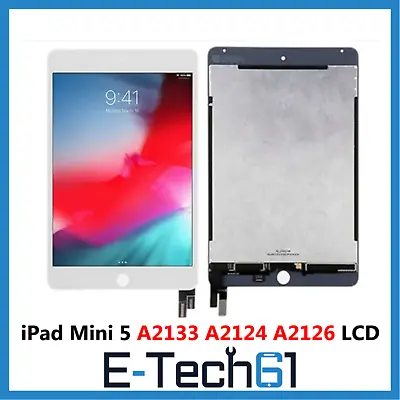 IPad Mini 5 A2133 A2124 LCD Display Touch Screen Digitizer Assembly- White Black • £58.49