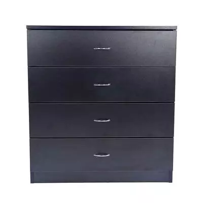 $82.99 • Buy New 4 Drawer Chest Dresser Clothes Storage Bedroom Furniture Cabinet Black