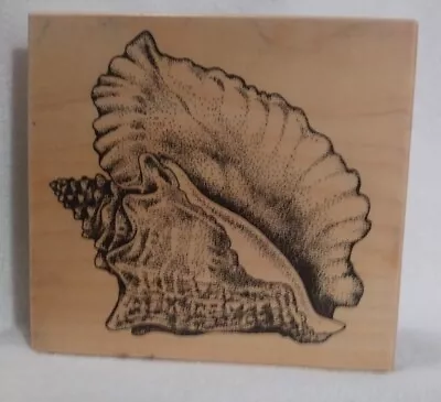 PSX Sea Shell Queen Conch Shell Beach Ocean 1995 Mounted Rubber Stamp K-1449 • $9