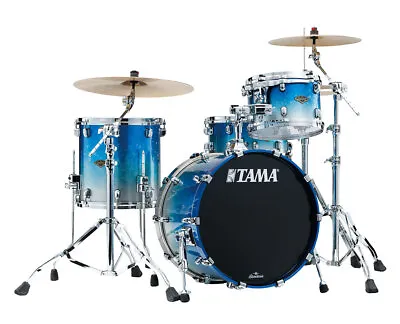 Tama Starclassic Walnut/birch 3-piece Shell Pack Molten Blue Ice Fade - Open Box • $1499.99