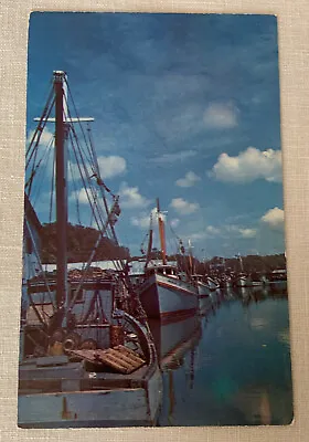 Fort Myers Beach FL Florida Estero Island~Shrimp Boats Vintage Postcard • $3.90