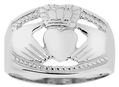 Bold 925 Sterling Silver Men's Claddagh Ring • $80.39