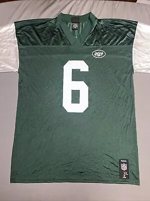 Reebok New York Jets Jersey Men’s Size XL Green #6 Sanchez (1481) • $17.99