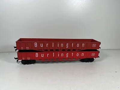 Mehano HO Burlington Route Gondola Car CB&Q Lot Of 2 Model Freight Train Car • $22.95