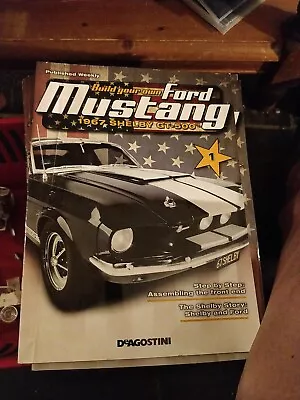£49 • Buy Deagostini Build Your Own Ford Mustang 1967 Shelby GT500 Job Lot Magazines Parts