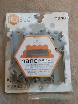 $7.99 • Buy HexBug Nano Habitat STRAIGHT BRIDGES - 6 Pieces Track Parts Sealed