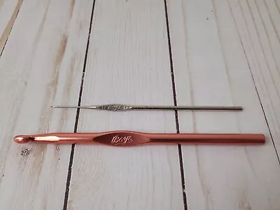 Vintage Boye Crochet Hooks Size 1.3 Steel And Size K Aluminum Lot Of 2 USA Made • $13.99