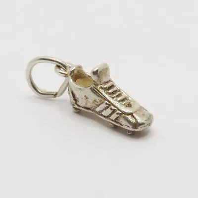 Vintage Bracelet Sterling 925 Silver Charm Football Soccer Sports Shoe Boot • $34.95