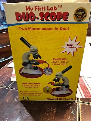 My First Lab-DUO-SCOPE-Model MFL-06-Two MICROSCOPES In One With Accessories! • $22